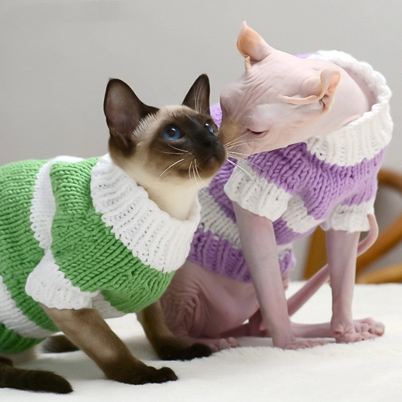 Warm Pet Sweater Cozy Indoor Comfort Apparel