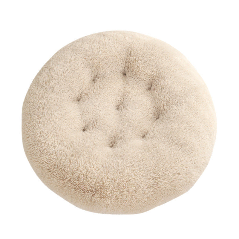 Pet Round Plush Warm Sleeping Bed Mat For Pets