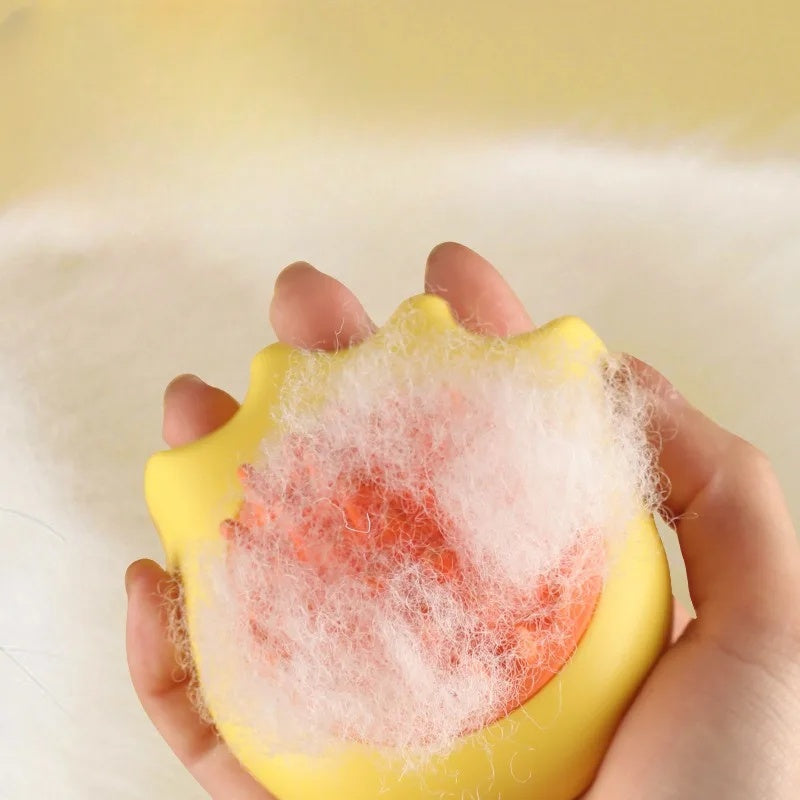 Pet Bath Massage Brush Shampoo Dispenser Cleaning Tool Pet Supplies