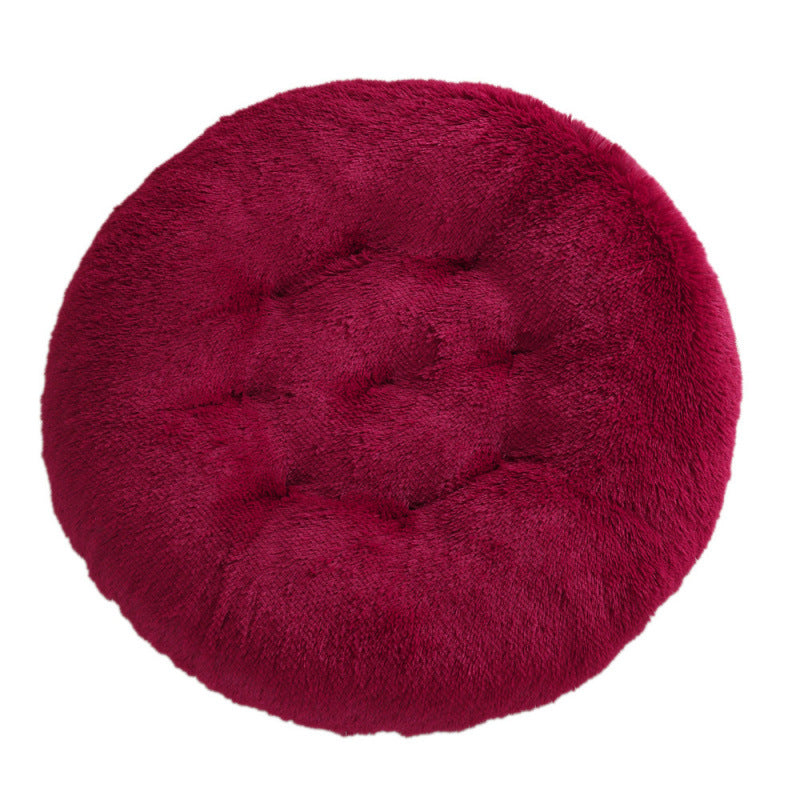 Pet Round Plush Warm Sleeping Bed Mat For Pets