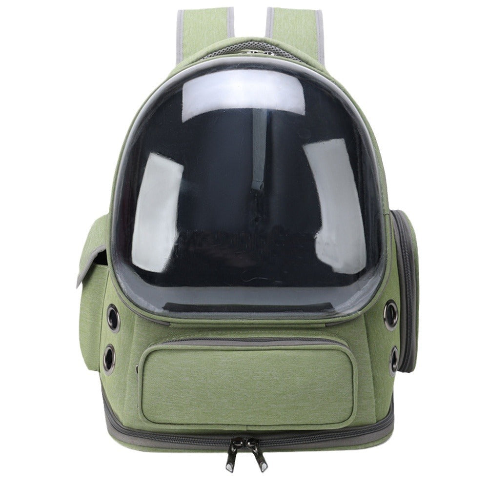 Portable Transparent Space Capsule Pet Backpack Diaper Carrier Bag