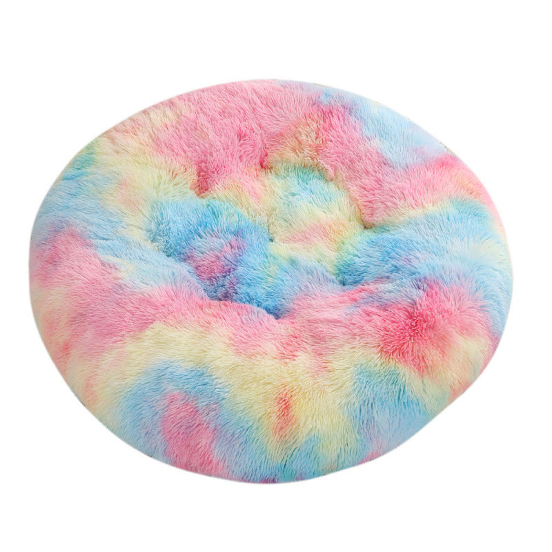 Pet Round Plush Warm Sleeping Bed Mat For Pets