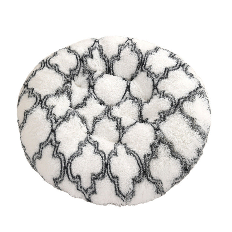 Pet Round Plush Warm Sleeping Bed Mat For Pets