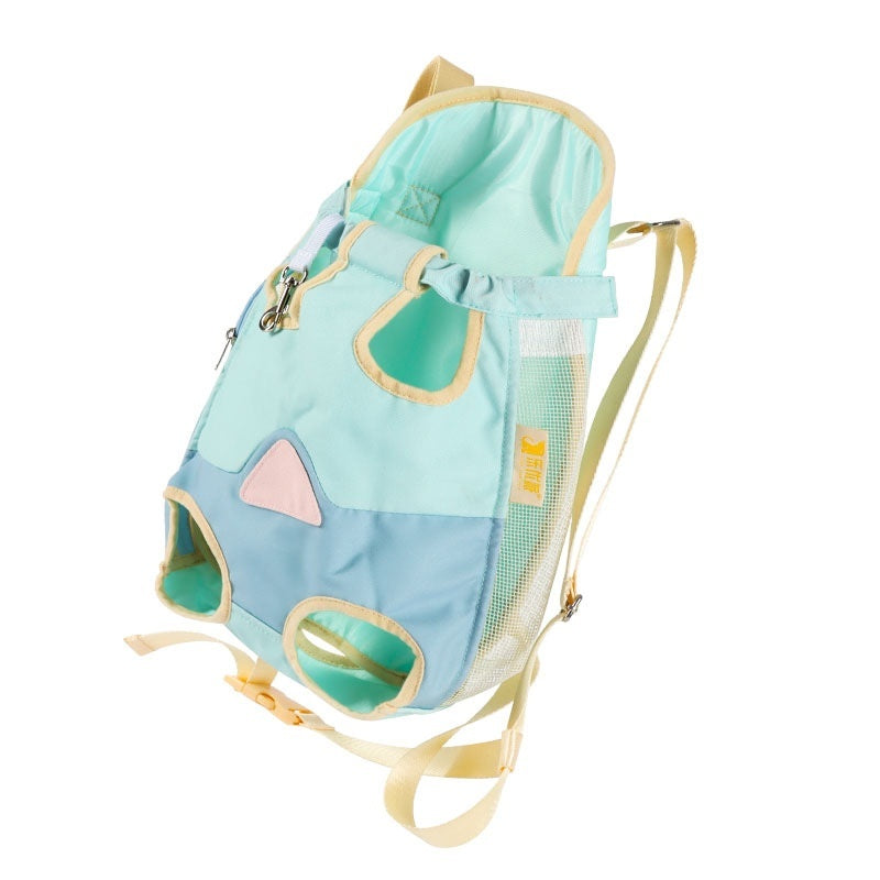 Portable Pet Chest Backpack Travel Walking Carrier Bag