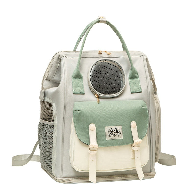 Large Capacity Breathable Pet Backpack Portable Travel Carrier