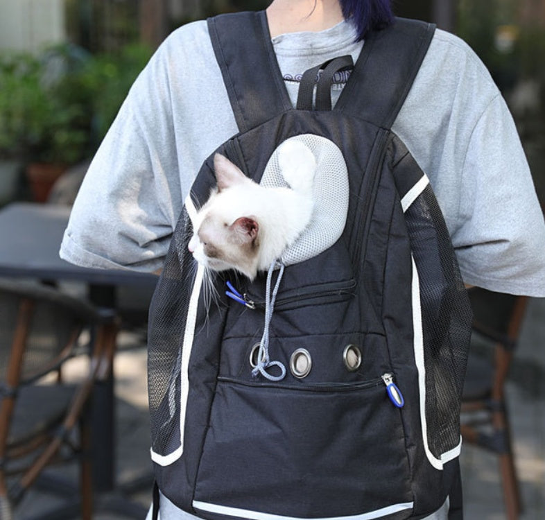 Portable Pet Outing Backpack Travel Carrier Bag