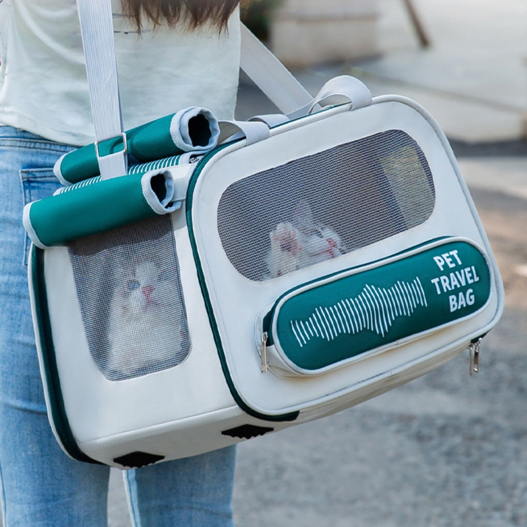 Large Capacity Breathable Pet Backpack Portable Carrier Bag