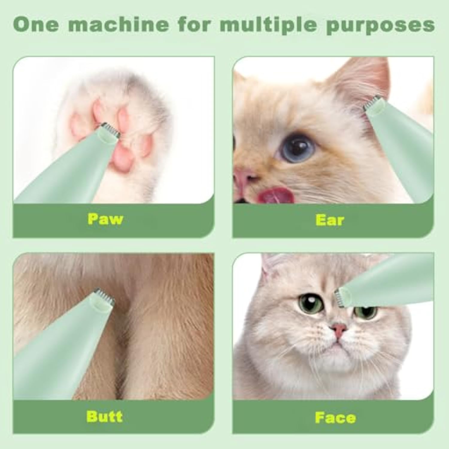 Rechargeable Pet Paw Trimmer Ergonomic Grip Grooming Tool