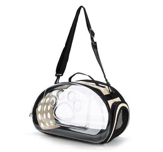 Portable Transparent Pet Backpack Travel Carrier Bag