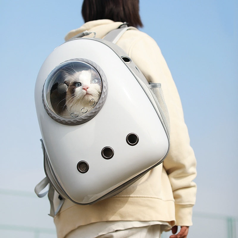 Large Capacity Side Open Pet Backpack Portable Carrier Bag