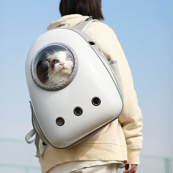 Large Capacity Side Open Pet Backpack Portable Carrier Bag
