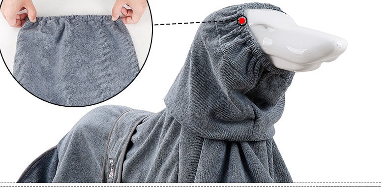 Highly Absorbent Pet Bathrobe Cotton Towel Pet Apparel