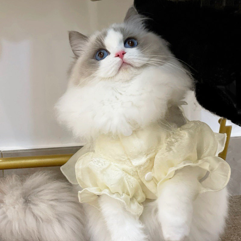 Lightweight Pet Anti Shedding Kitten Clothing Thin Wear