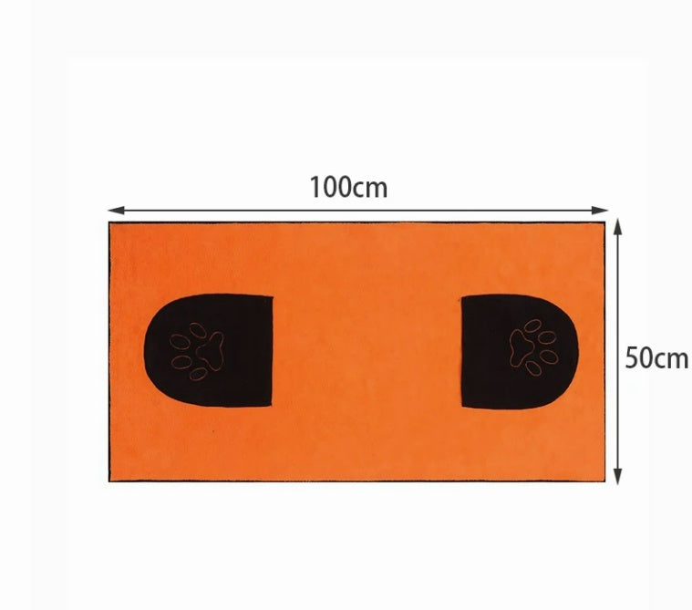 Absorbent Pet Bath Towel Quick Dry Microfiber Pet Supplies