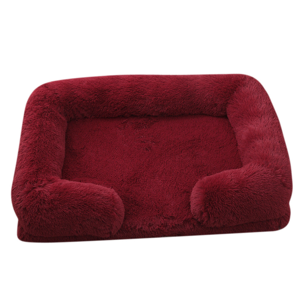 Plush Round Winter Comfort Pet Bed