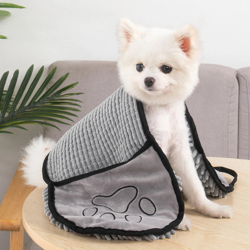 Absorbent Pet Bath Towel Microfiber Quick Dry Cleaning Tool Pet Supplies