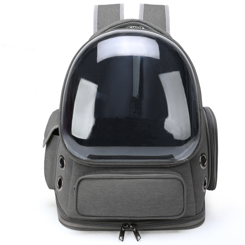 Portable Transparent Space Capsule Pet Backpack Diaper Carrier Bag