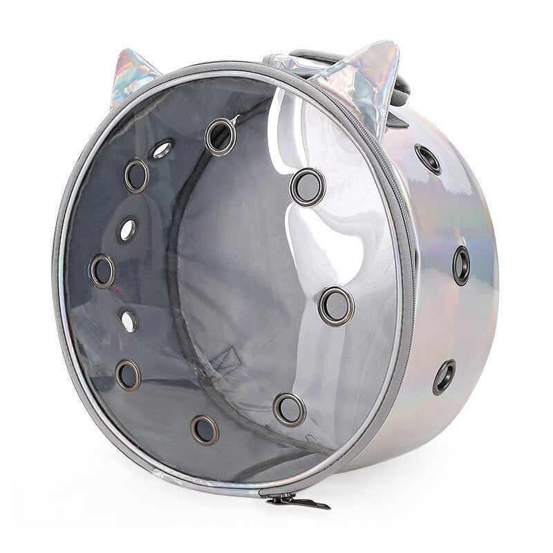 Transparent Breathable Pet Backpack Portable Travel Carrier Bag