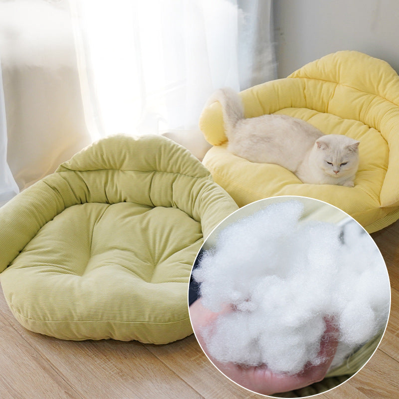 Four Seasons Elevated Solid Wood Pet Bed Thickened Nest
