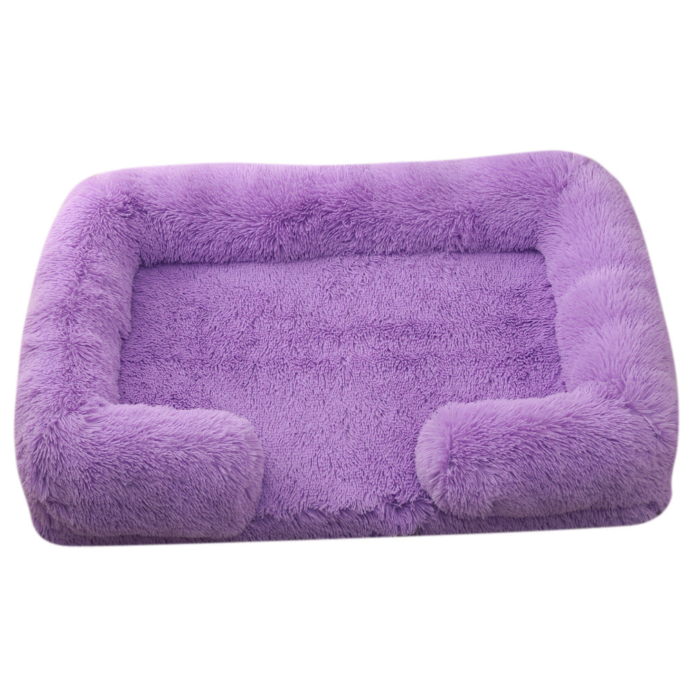 Plush Round Winter Comfort Pet Bed