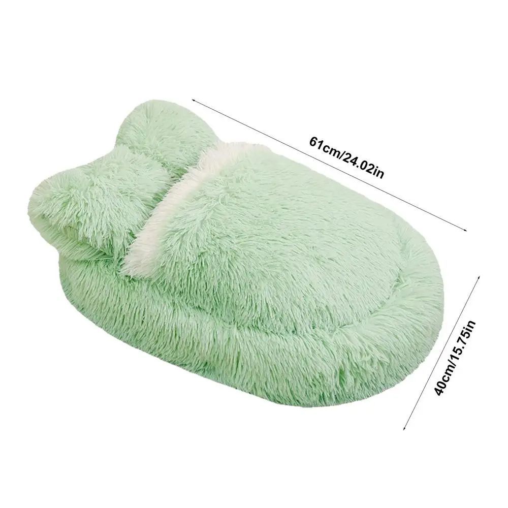 Fluffy Anti-Slip Pet Sleeping Nest Winter Comfort Bed