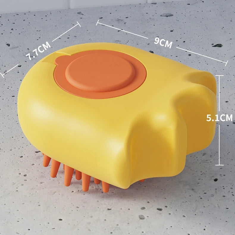 Pet Bath Massage Brush Shampoo Dispenser Cleaning Tool Pet Supplies