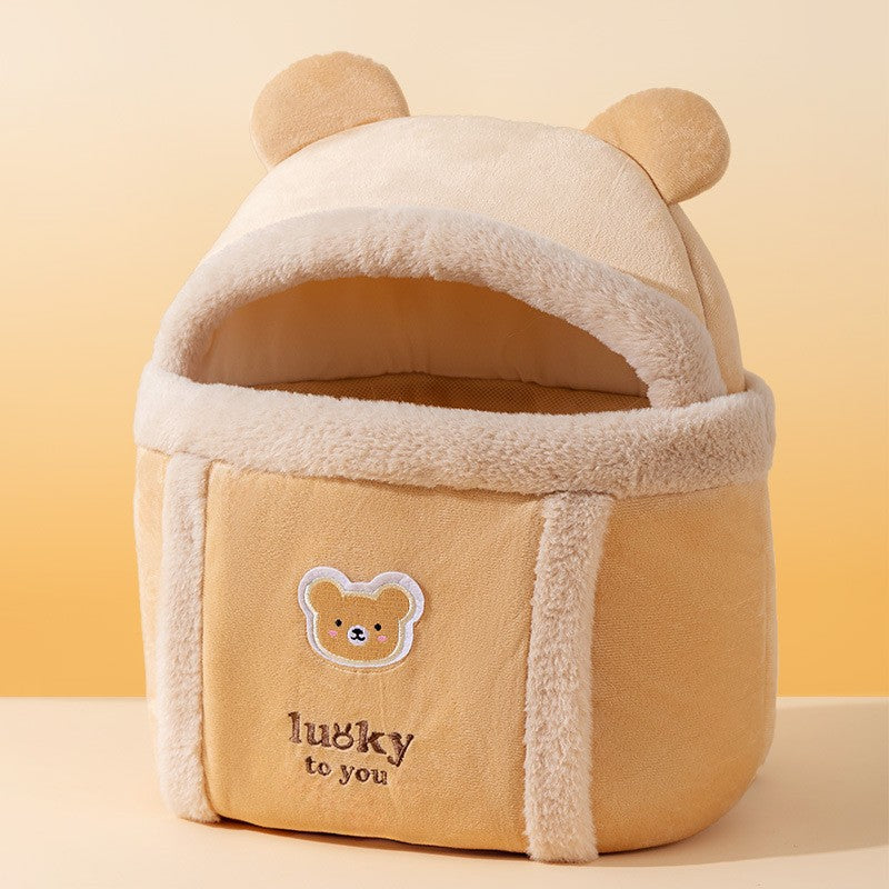 Animal Shaped Pet Diaper Shoulder Backpack Carrier Bag