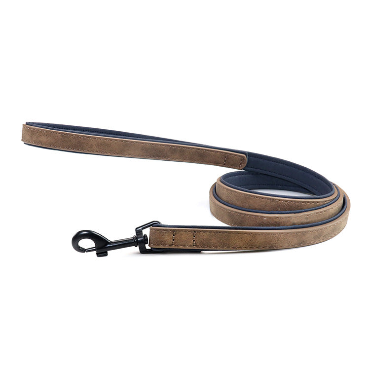 Durable Pet Leather Leash Pull Resistant Walking Lead