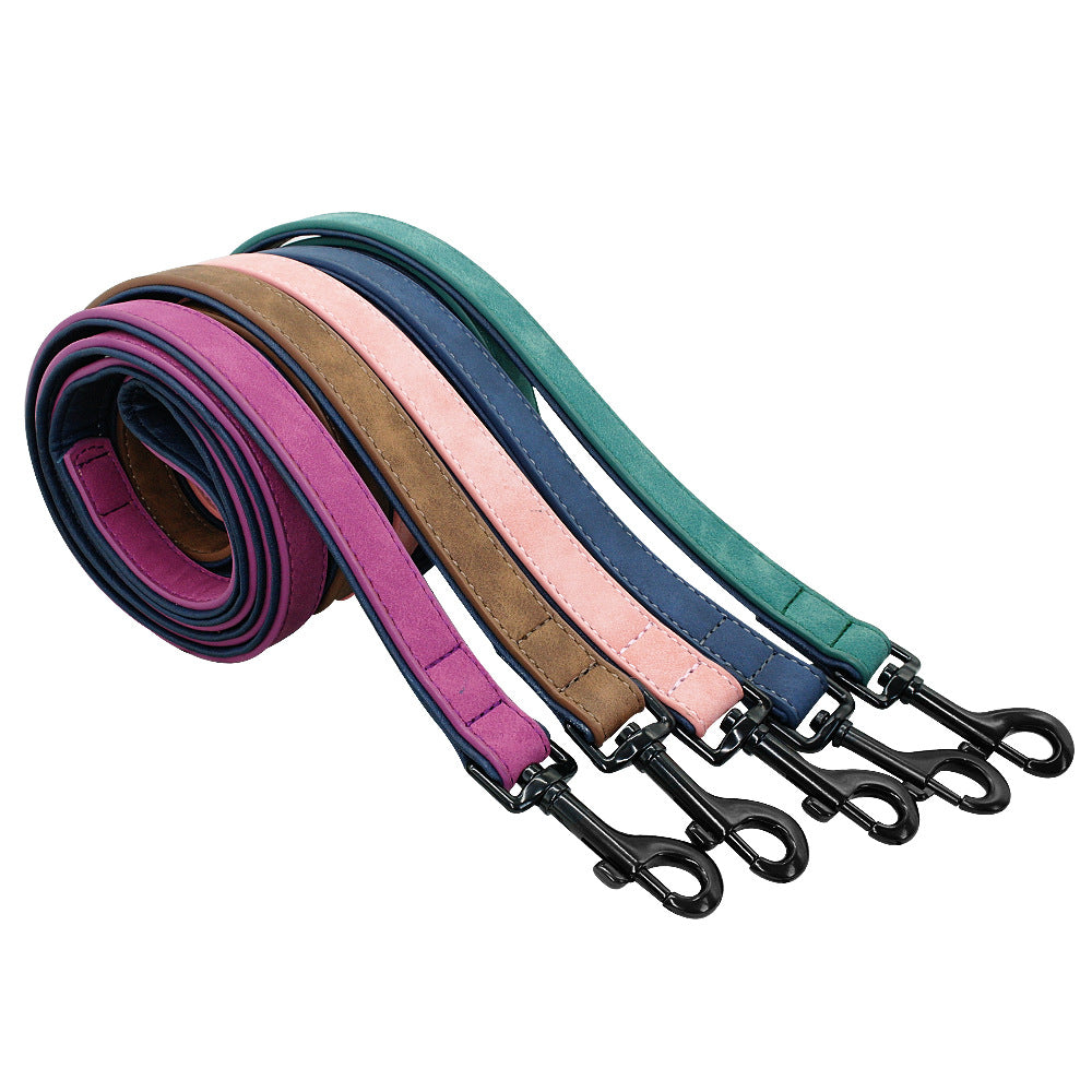 Durable Pet Leather Leash Pull Resistant Walking Lead