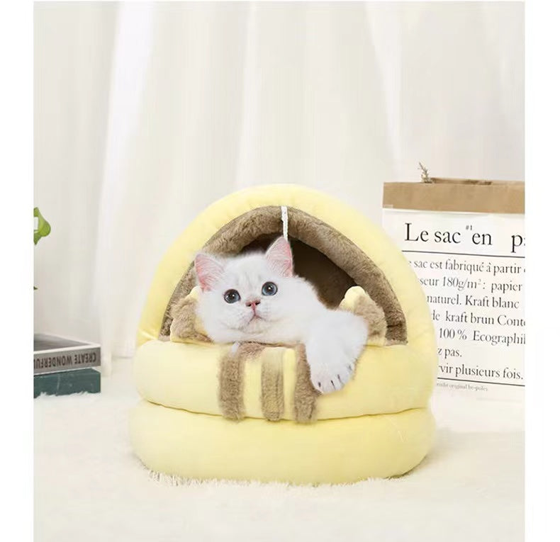 Semi-Enclosed Cool Summer Pet Nest Bed