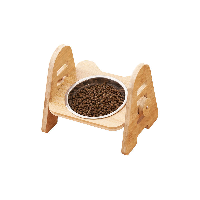 Angled Pet Drinking Bowl Neck Support Anti-Spill Design