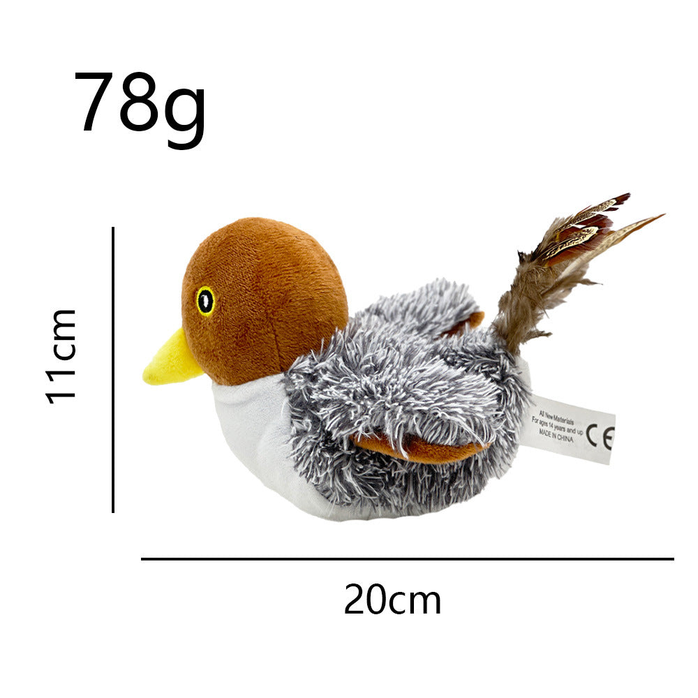 USB Rechargeable Interactive Flapping Bird Pet Toy