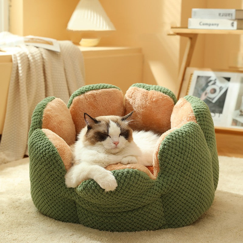 Soft Warm Cactus Petal Pet Nest