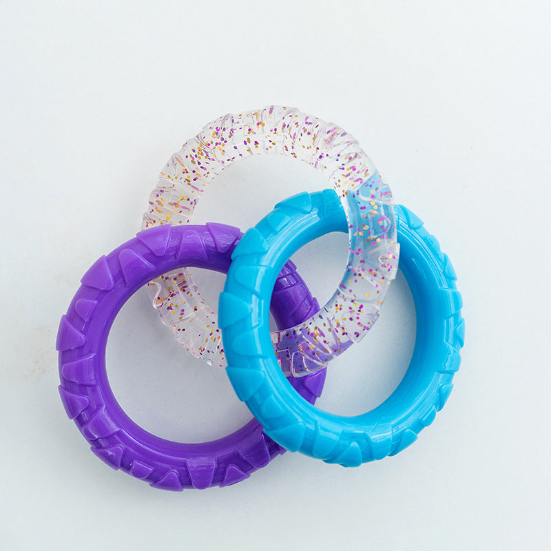 Floating Water Flying Disc Ring Durable Interactive Pet Toy