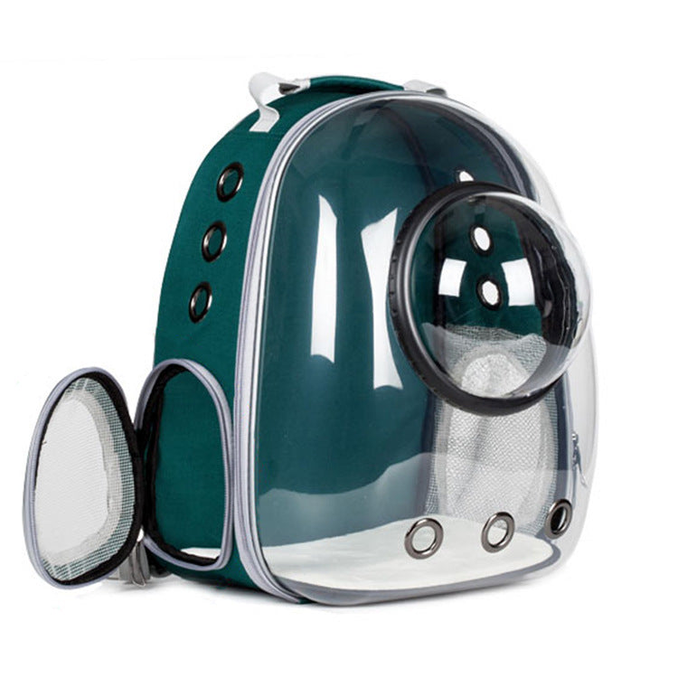 Transparent Skylight Pet Backpack Large Capacity Breathable Carrier