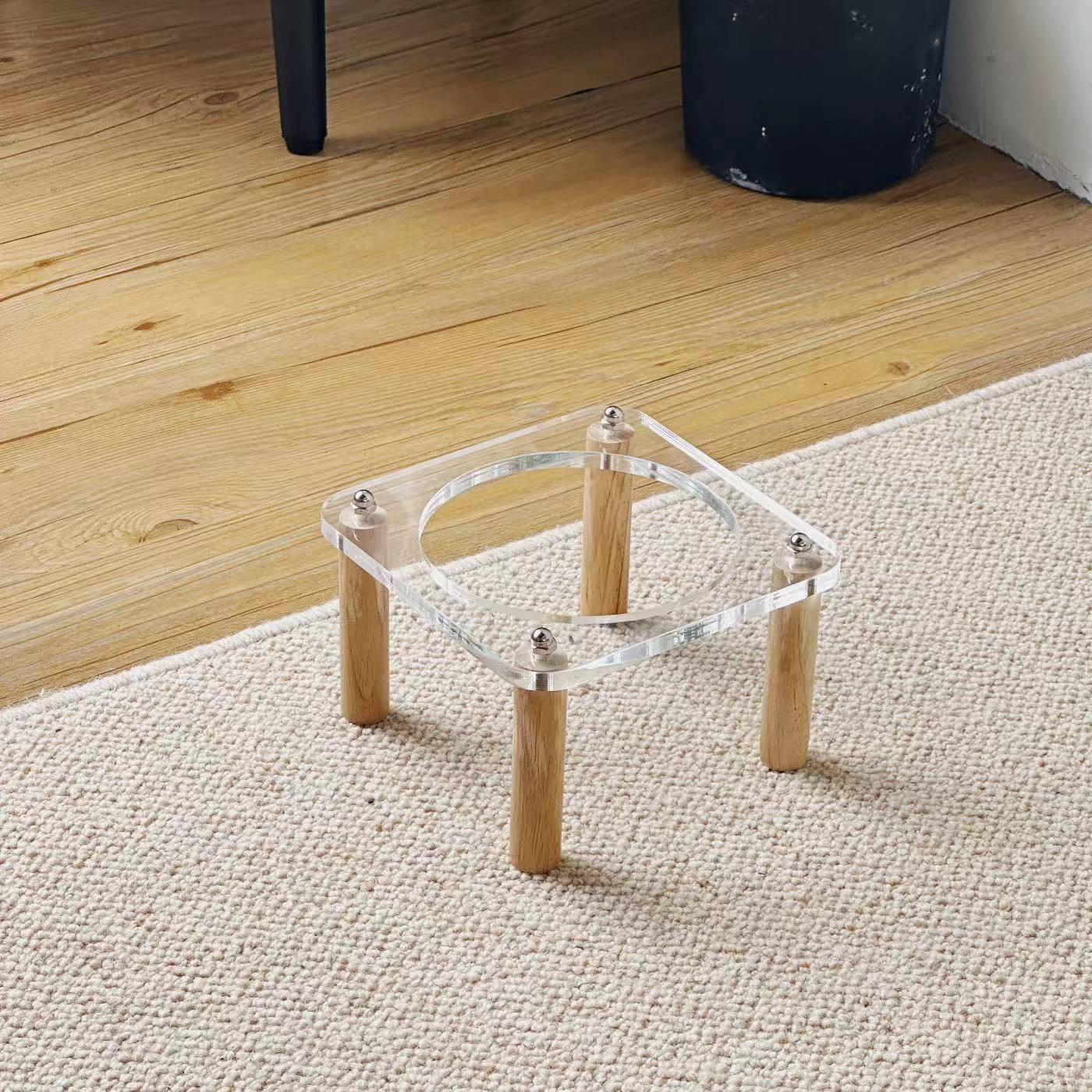 Anti-Tumble Elevated Ceramic Pet Double Feeding Bowl
