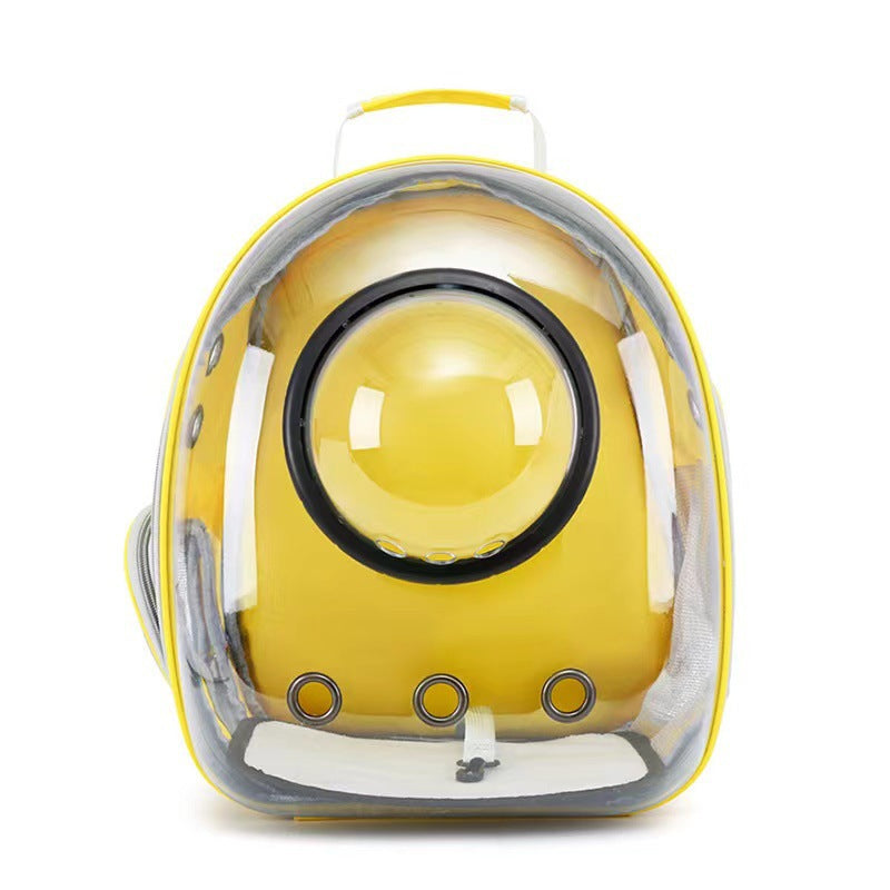 Transparent Skylight Pet Backpack Large Capacity Breathable Carrier