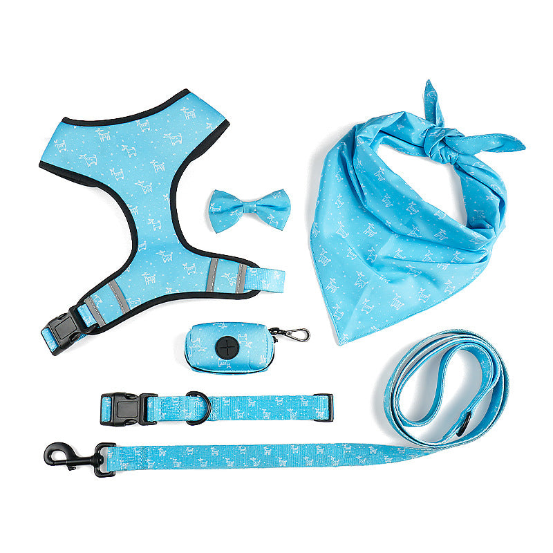 Bow Design Pet Harness Leash For Comfortable Walking