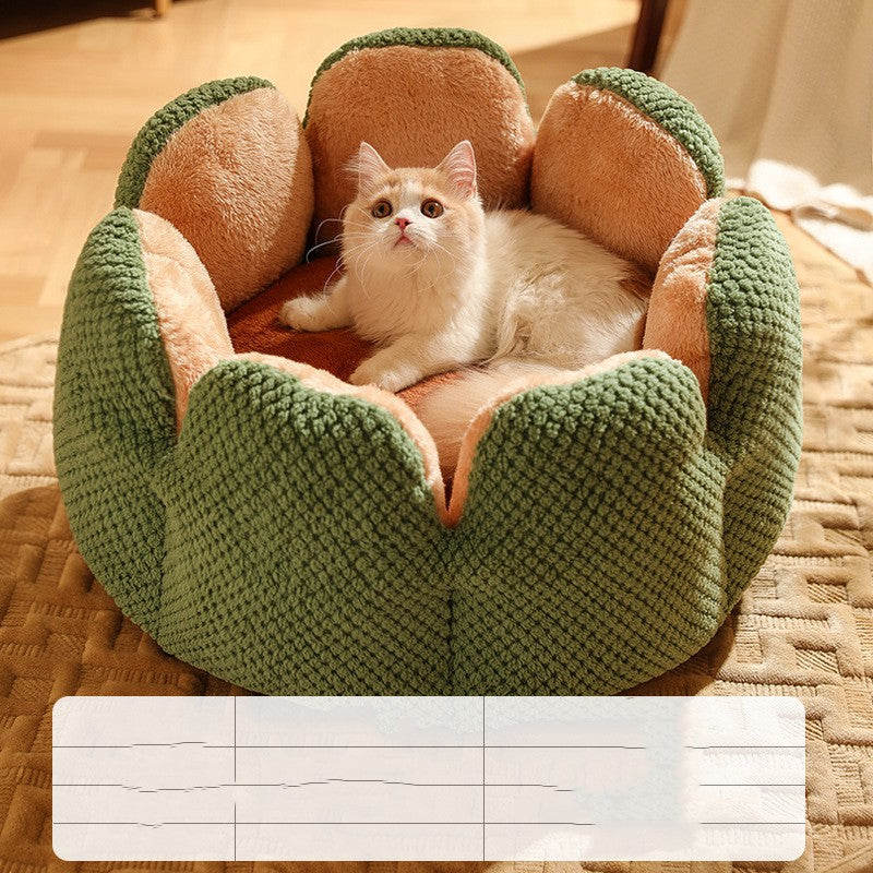 Soft Warm Cactus Petal Pet Nest