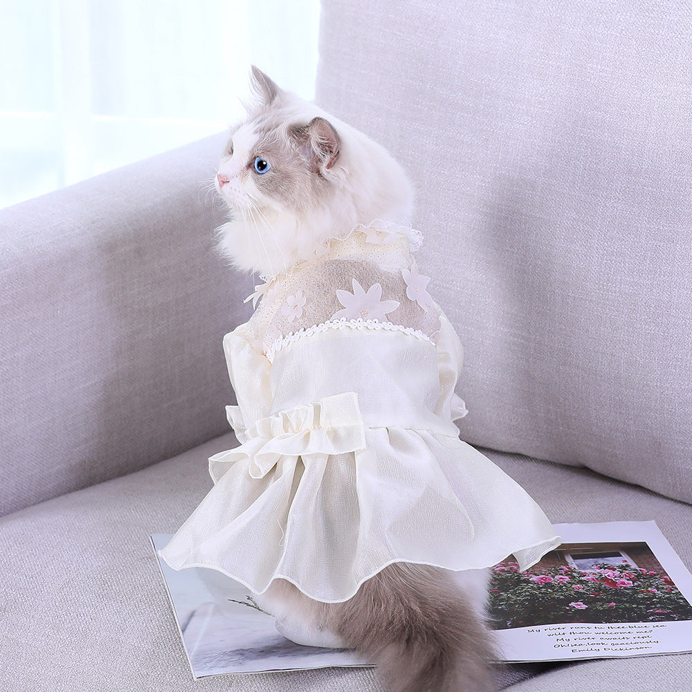 Lightweight Pet Anti Shedding Kitten Clothing Thin Wear