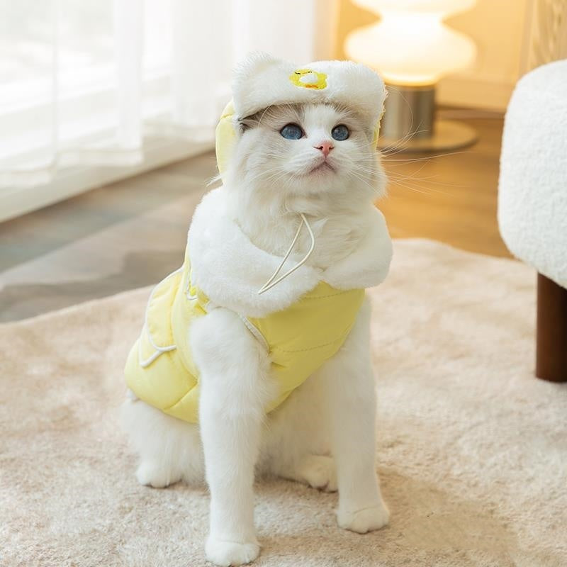Thickened Cotton Pet Autumn Winter Coat Anti Lint Wear