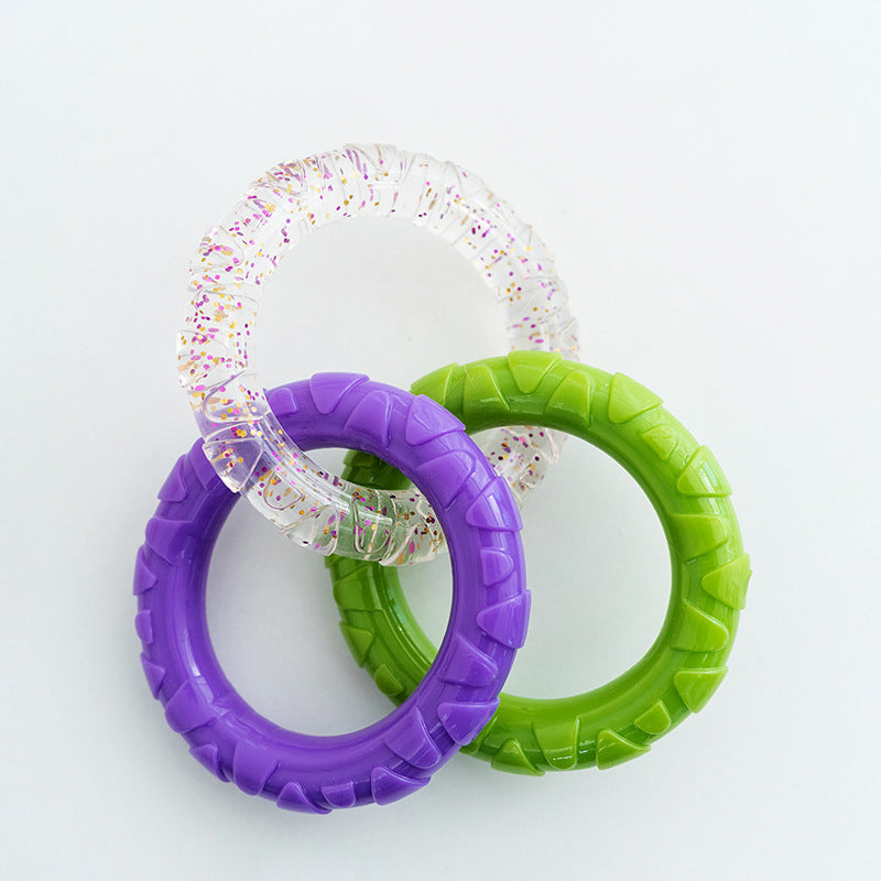 Floating Water Flying Disc Ring Durable Interactive Pet Toy