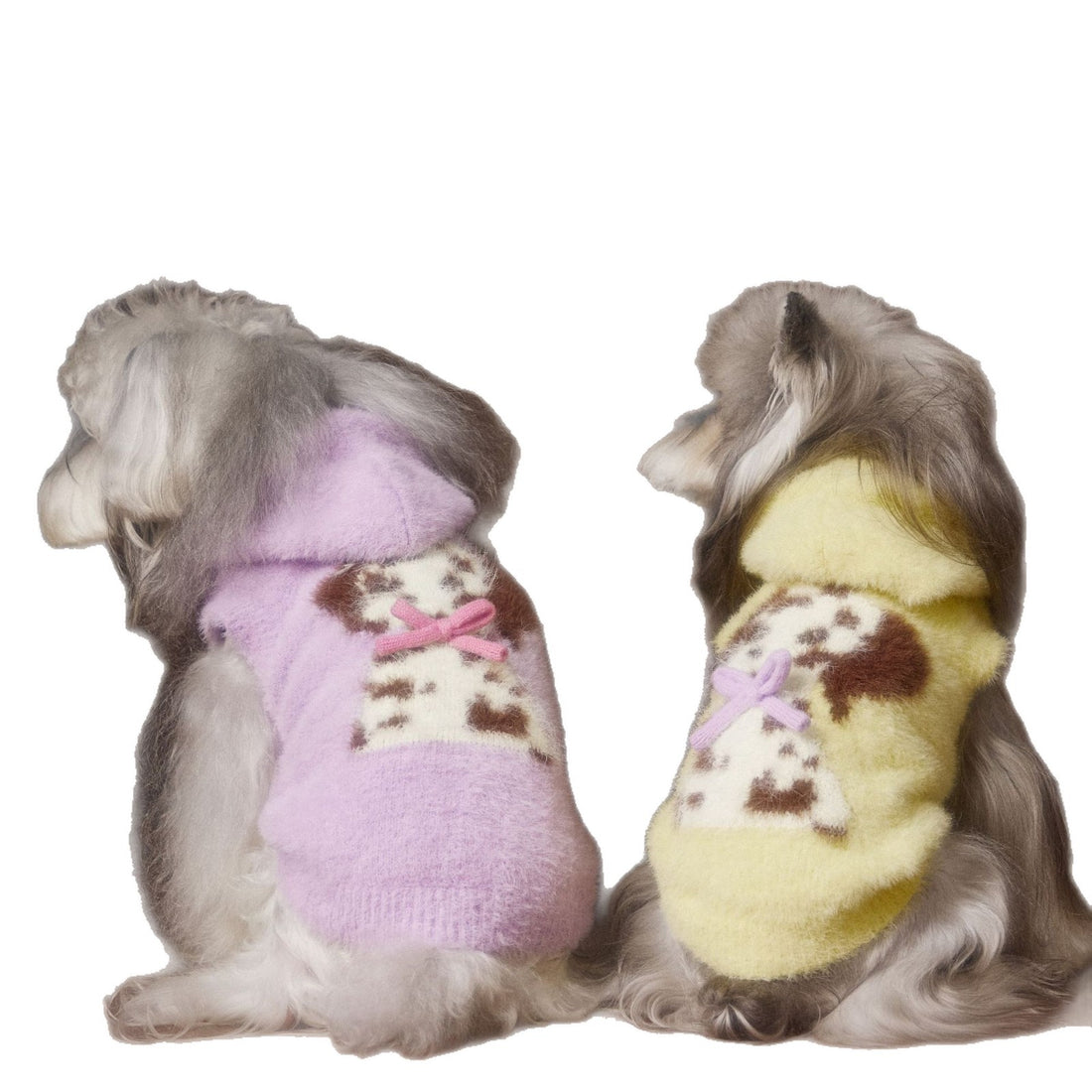Spotted Pet Hooded Sleeveless Sweater Vest Cozy Wear