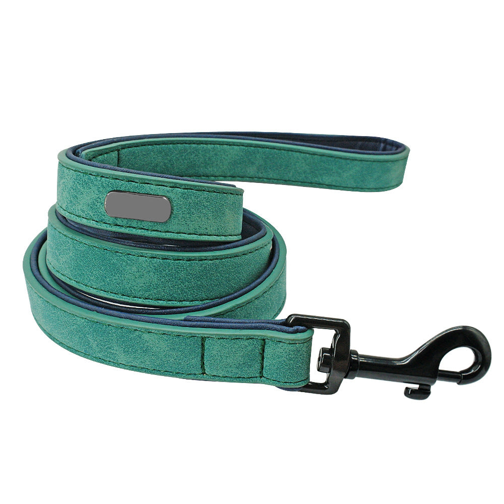 Durable Pet Leather Leash Pull Resistant Walking Lead