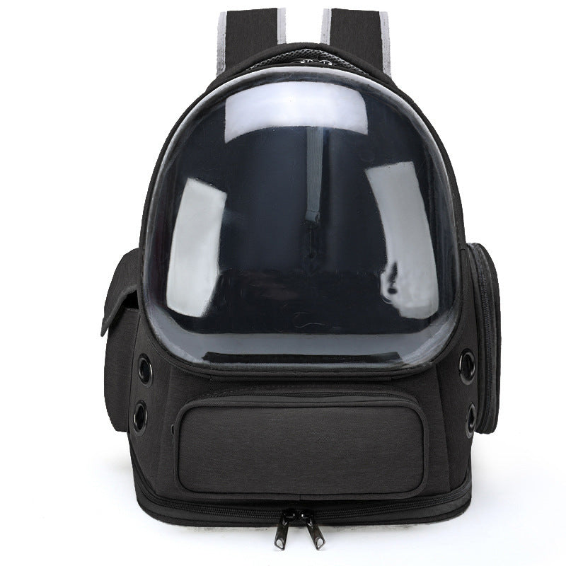 Portable Transparent Space Capsule Pet Backpack Diaper Carrier Bag