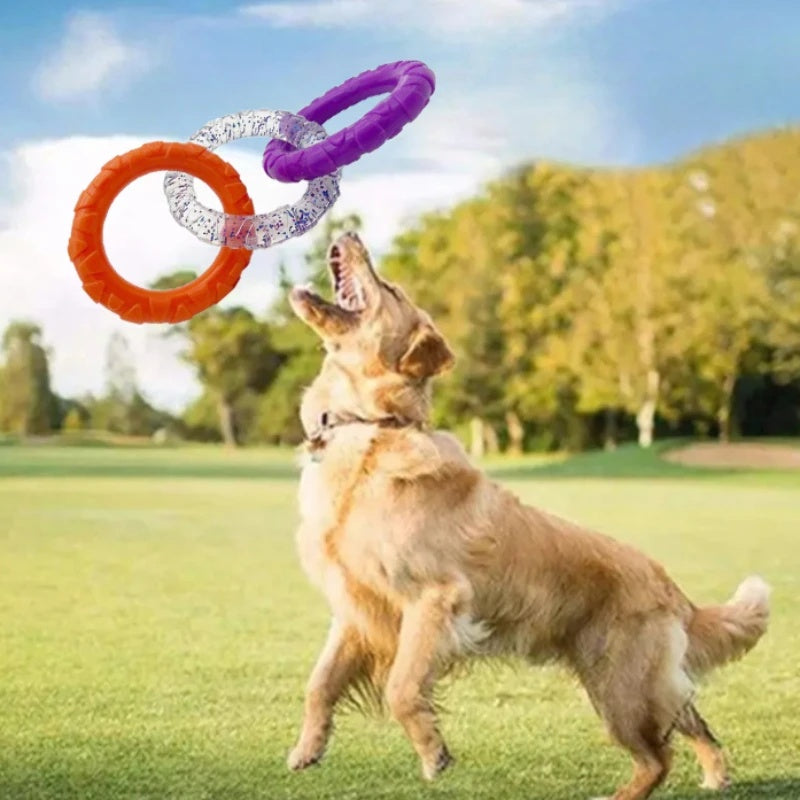Floating Water Flying Disc Ring Durable Interactive Pet Toy