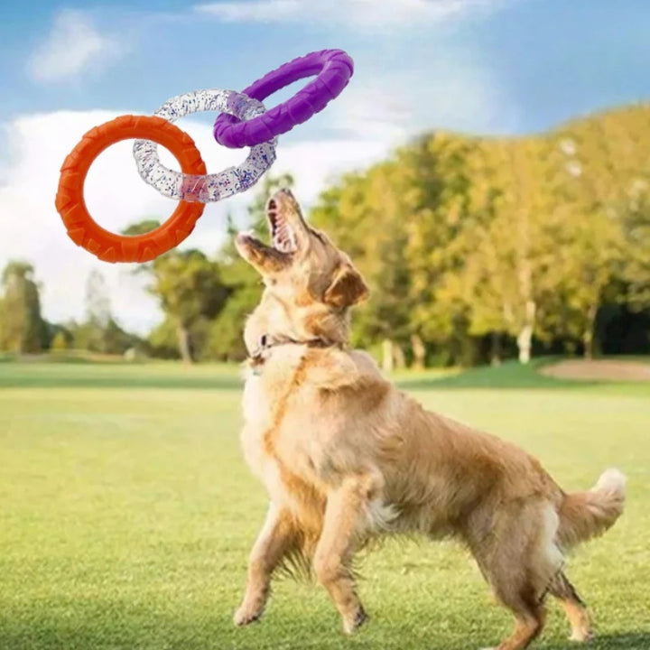 Floating Water Flying Disc Ring Durable Interactive Pet Toy