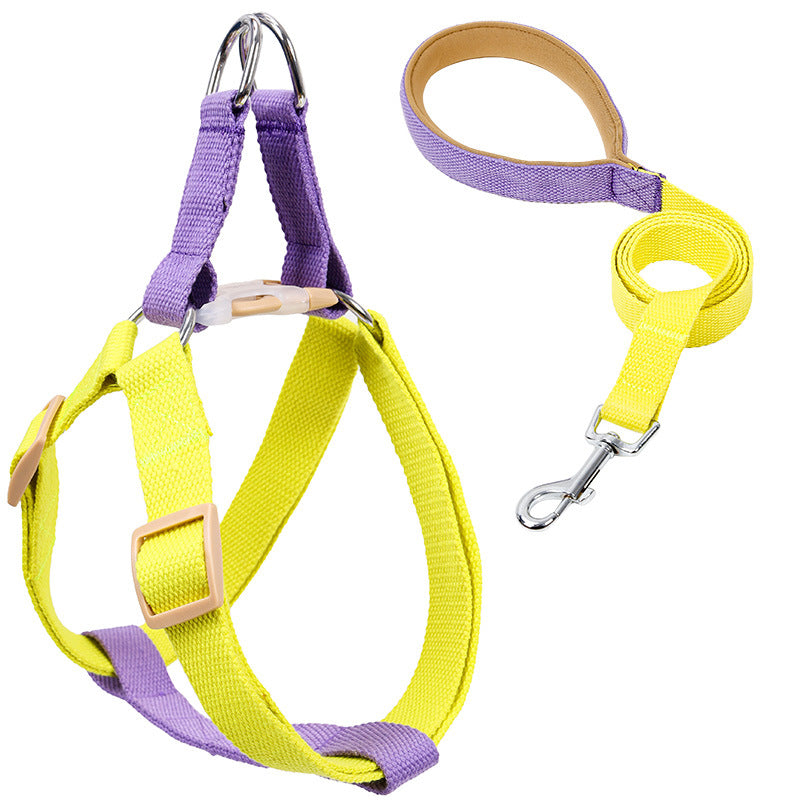 Colorful Pet Drawstring Vest Style Retractable Leash