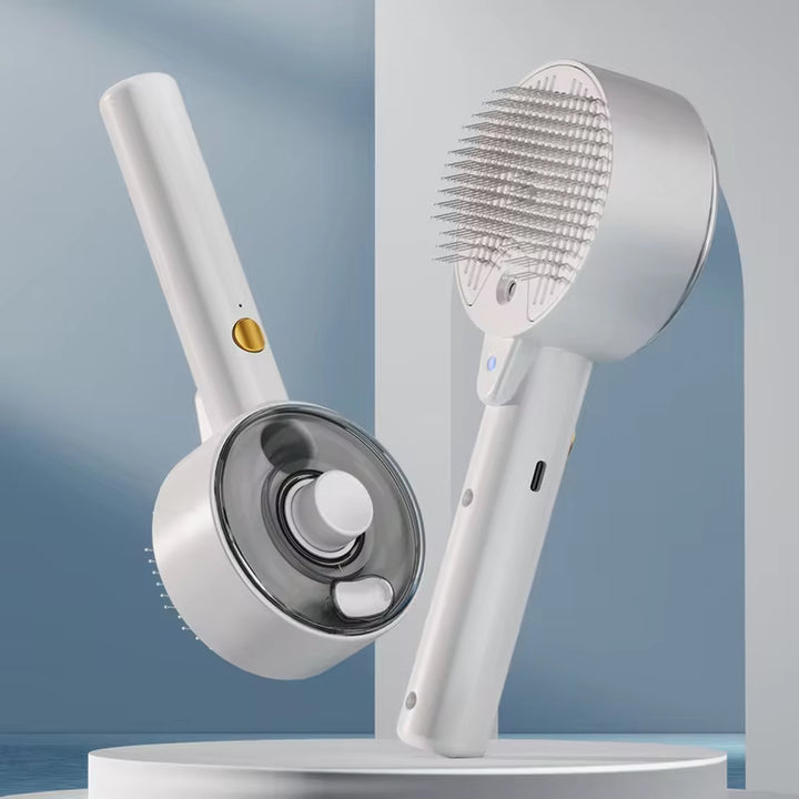 3 In 1 Pet Steam Grooming Brush Electric Spray Massage Tool