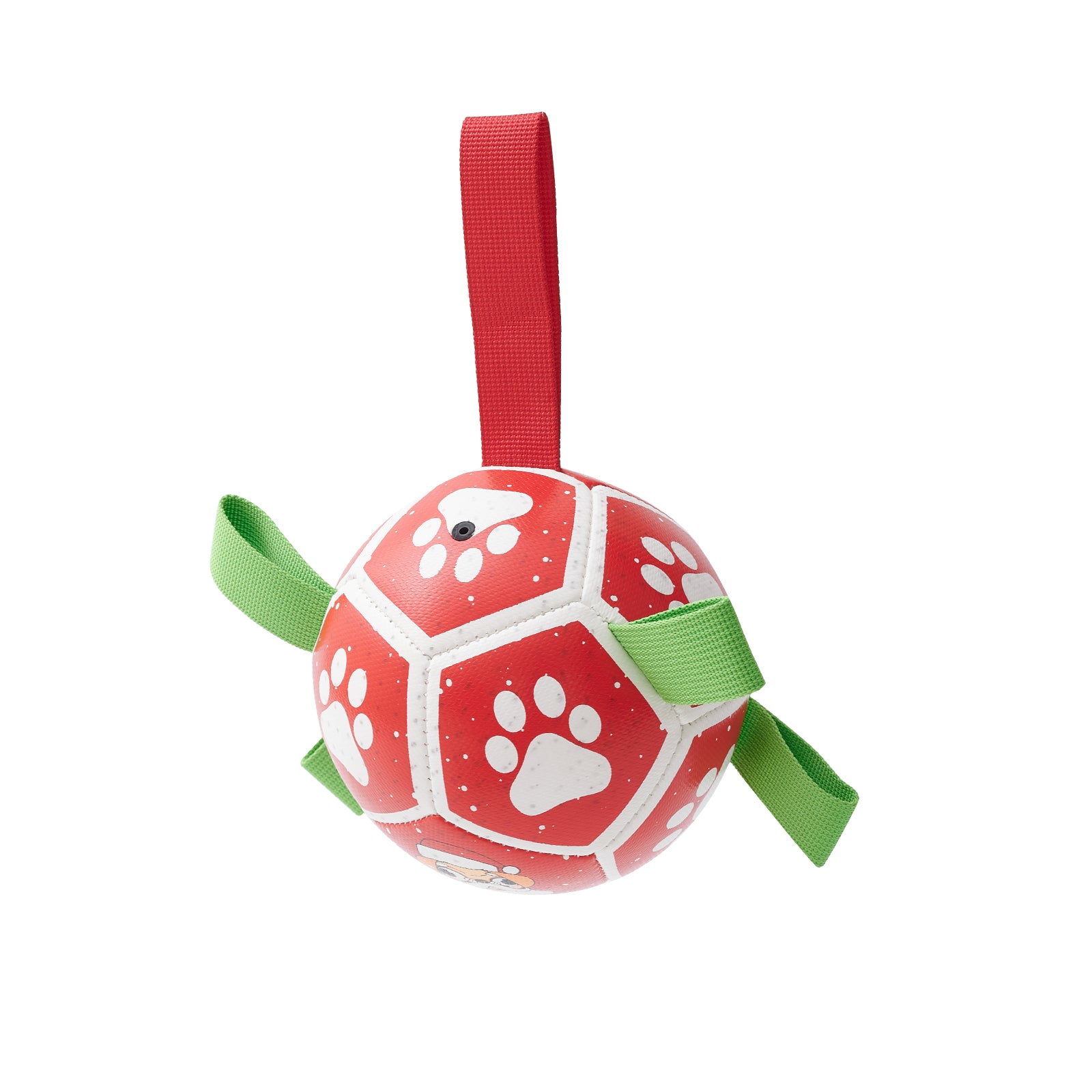 Interactive Pet Soccer Ball Toy With Straps Tug Play